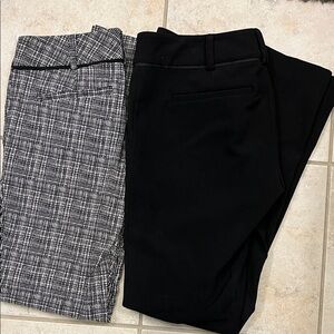 Black and Plaid Dress Pants